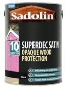 SADOLIN SUPERDEC SATIN BLACK  5LITRE